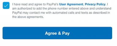 PayPal payment example picture