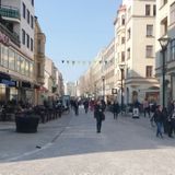 View of Malmo's main shopping street.